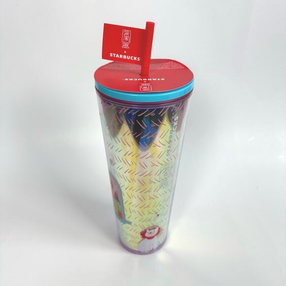 Monyee Chau  + Starbucks Pride Month Exclusive Summer Jungle Tumbler 24 oz NEW - Picture 2 of 8